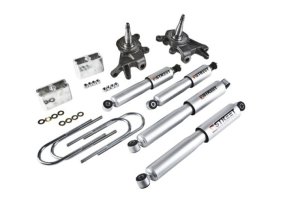 Nissan Frontier Suspension Lowering Kit - Front + Rear - Belltech - With SP Shocks - `98-`00