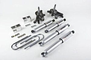 Nissan Frontier Suspension Lowering Kit - Front + Rear - Belltech - With SP Shocks - `98-`00