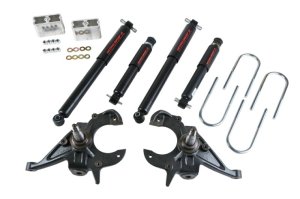 Chevrolet S15 Pickup Coilover Suspension Kit - Front + Rear - Belltech - Nitro Drop II - `82-`04