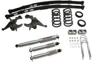 Chevrolet S15 Pickup Suspension Lowering Kit - Front + Rear - Belltech - SP Shocks - `94-`04