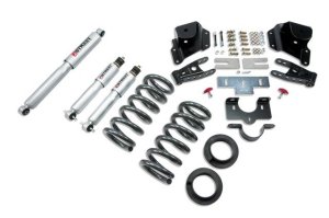 Chevrolet Silverado Suspension Lowering Kit - Front + Rear - Belltech - Complete Kit with SP Shocks - `99-`06