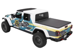 Jeep Gladiator Tonneau Cover - Bestop - EZFold Soft Tri-Fold - Black - `20-`26