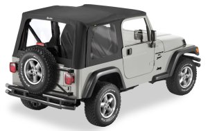 Jeep Wrangler TJ Soft Top - Bestop - Replace-A-Top - Black Diamond - `03-`06