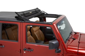 Jeep Wrangler JK Soft Top - Bestop - Sunrider for Hardtop - Premium Black Twill - `07-`18 Jeep Wrangler JK Soft Top - Bestop - Sunrider for Hardtop - Premium Black Twill - `07-`18