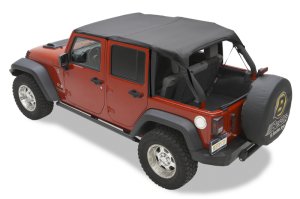Jeep Wrangler JK Bikini Top - Bestop - Header Safari - Black Diamond - `10-`18