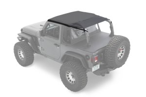 Jeep Wrangler JL Bikini Top - Bestop - Header Safari Cable Style - Black Diamond - `18-`23 Jeep Wrangler JL Bikini Top - Bestop - Header Safari Cable Style - Black Diamond - `18-`23