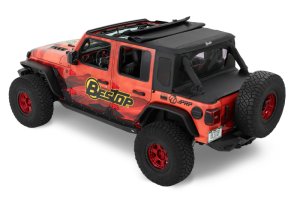 Jeep Wrangler JL Soft Top - Bestop - Halftop - Premium Black Twill - `18-`23