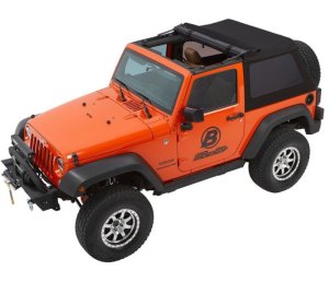 Jeep Wrangler JK Soft Top - Bestop - Trektop Glide - Black Diamond - `07-`18 Jeep Wrangler JK Soft Top - Bestop - Trektop Glide - Black Diamond - `07-`18