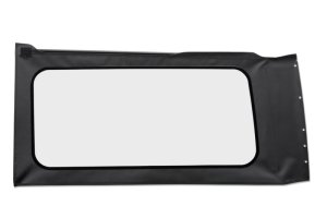 Jeep Wrangler JL OEM Soft Top Replacement Windows - Quarter Left Hand - Bestop - Clear - Black Vinyl - `18-`26