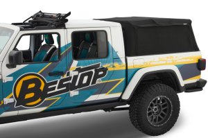 Jeep Gladiator Truck Bed Cap - Bestop - Supertop for Truck 2 - Black Diamond - `20-`26 Jeep Gladiator Truck Bed Cap - Bestop - Supertop for Truck 2 - Black Diamond - `20-`26