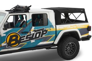Jeep Gladiator Truck Bed Cap - Bestop - Supertop for Truck 2 - Black Diamond - `20-`26 Jeep Gladiator Truck Bed Cap - Bestop - Supertop for Truck 2 - Black Diamond - `20-`26