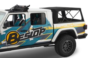 Jeep Gladiator Truck Bed Cap - Bestop - Supertop for Truck 2 - Black Diamond - `20-`26 Jeep Gladiator Truck Bed Cap - Bestop - Supertop for Truck 2 - Black Diamond - `20-`26