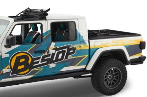 Jeep Gladiator Truck Bed Cap - Bestop - Supertop for Truck 2 - Black Diamond - `20-`26 Jeep Gladiator Truck Bed Cap - Bestop - Supertop for Truck 2 - Black Diamond - `20-`26