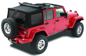 Jeep Wrangler Soft Top - Bestop - Premium Tinted Windows - Black Twill - `10-`18