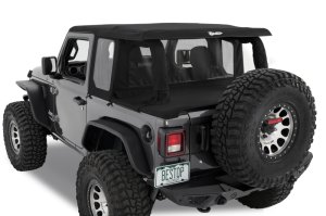 Jeep Wrangler JL Soft Top - Bestop - Halftop Conversion Kit - Premium Black Twill - `18-`26 Jeep Wrangler JL Soft Top - Bestop - Halftop Conversion Kit - Premium Black Twill - `18-`26