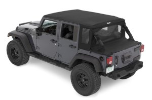 Jeep Wrangler JK Halftop Soft Top Conversion Kit - Bestop - Halftop - Premium Black Twill - `07-`18 Jeep Wrangler JK Halftop Soft Top Conversion Kit - Bestop - Halftop - Premium Black Twill - `07-`18