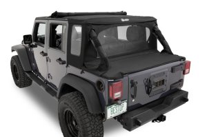 Jeep Wrangler JK Soft Top Conversion Kit - Bestop - Halftop - Black Diamond - `07-`18 Jeep Wrangler JK Soft Top Conversion Kit - Bestop - Halftop - Black Diamond - `07-`18