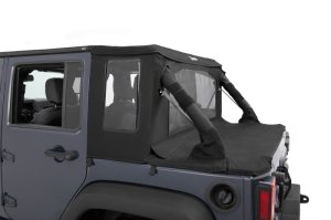 Jeep Wrangler JK Soft Top Conversion Kit - Bestop - Halftop - Black Diamond - `07-`18 Jeep Wrangler JK Soft Top Conversion Kit - Bestop - Halftop - Black Diamond - `07-`18