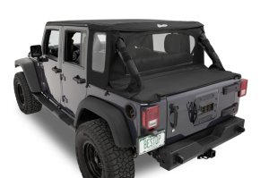 Jeep Wrangler JK Soft Top Conversion Kit - Bestop - Halftop - Black Diamond - `07-`18 Jeep Wrangler JK Soft Top Conversion Kit - Bestop - Halftop - Black Diamond - `07-`18