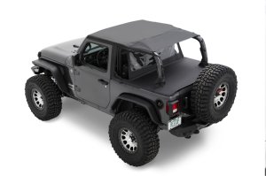 Jeep Wrangler JL Cargo Deck Cover - Bestop - Duster - Black Diamond - `18-`26