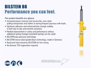 Mercedes-Benz C280 Shock Absorber - Rear - Bilstein - B6 Performance - `94-`00 Mercedes-Benz C280 Shock Absorber - Rear - Bilstein - B6 Performance - `94-`00