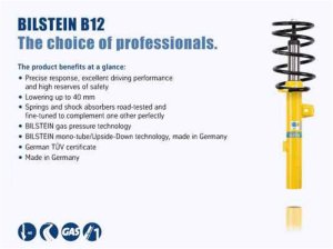 Mercedes-Benz CLK-Class Coilover Suspension Kit - Front + Rear - Bilstein - B12 (Pro-Kit) - `98-`03