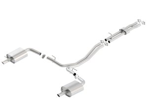 Ford Explorer Performance Exhaust - Rear - Borla - S-Type Cat Back Dual Split - `16-`17 Ford Explorer Performance Exhaust - Rear - Borla - S-Type Cat Back Dual Split - `16-`17