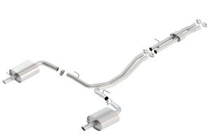 Ford Explorer Performance Exhaust - Rear - Borla - S-Type Cat Back Dual Split - `16-`17 Ford Explorer Performance Exhaust - Rear - Borla - S-Type Cat Back Dual Split - `16-`17