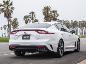 Kia Stinger GT Performance Exhaust - Dual Split Rear Exit - Borla - S-Type Cat Back, Merge X-Pipe, Polyphonic Harmonizer - `18-`21