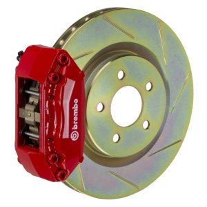 Mazda MX-5 Brake Kit - Front - Brembo - Slotted Type-1 - Red - `06-`14 Mazda MX-5 Brake Kit - Front - Brembo - Slotted Type-1 - Red - `06-`14