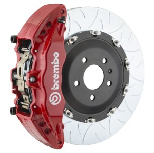GMC Sierra 1500 Brake Kit - Front - Brembo - GT BBK 6Pis Cast 2pc 380x34 Slot Type3 - Red - `14-`18