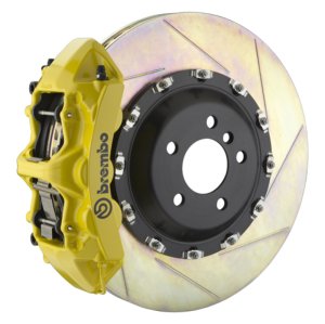 Mercedes-Benz ML550 Brake Kit - Front - Brembo - GT BBK 6 Piston Cast 411x34 2pc Rotor Slotted Type1 - Yellow - `12-`14 Mercedes-Benz ML550 Brake Kit - Front - Brembo - GT BBK 6 Piston Cast 411x34 2pc Rotor Slotted Type1 - Yellow - `12-`14
