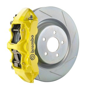 Chevrolet Camaro Brake Kit - Front - Brembo - GT BBK 6 Piston Cast 355x32 1pc Rotor Slotted Type1 - Yellow - `16-`27 Chevrolet Camaro Brake Kit - Front - Brembo - GT BBK 6 Piston Cast 355x32 1pc Rotor Slotted Type1 - Yellow - `16-`27