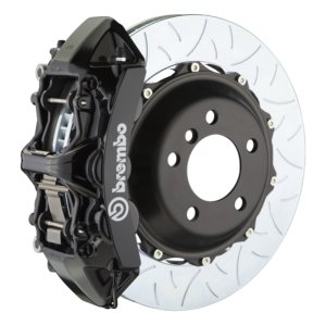 Audi S5 Brake Kit - Front - Brembo - GT BBK 6 Piston Cast 380x32 2pc Rotor Slotted Type3 - Black - `08-`17 Audi S5 Brake Kit - Front - Brembo - GT BBK 6 Piston Cast 380x32 2pc Rotor Slotted Type3 - Black - `08-`17