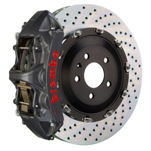 Audi S5 Brake Kit - Front - Brembo - GTS BBK 6 Piston Cast 380x34 2pc Rotor Drilled - Black - `18-`27