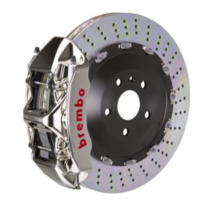 Toyota Land Cruiser Brake Kit - Front - Brembo - GTR BBK 6 Piston Billet 405x34 2pc Rotor Drilled - Nickel - `16-`21 Toyota Land Cruiser Brake Kit - Front - Brembo - GTR BBK 6 Piston Billet 405x34 2pc Rotor Drilled - Nickel - `16-`21