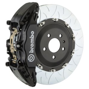 Audi S4 Brake Kit - Front - Brembo - GT BBK 6Pist Cast 380x34 2pc Rotor Slot Type3 - Black - `09-`16