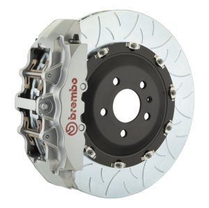 Audi S3 Brake Kit - Front - Brembo - GT 6 Piston Cast 380x34 2pc Rotor Slotted Type3 - Silver - `22-`27