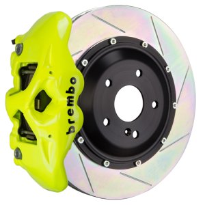 Audi SQ5 Brake Kit - Front - Brembo - GT BBK 6 Piston Cast 380x34 2pc Rotor Slotted Type-1 - Fluo Yellow - `18-`27 Audi SQ5 Brake Kit - Front - Brembo - GT BBK 6 Piston Cast 380x34 2pc Rotor Slotted Type-1 - Fluo Yellow - `18-`27
