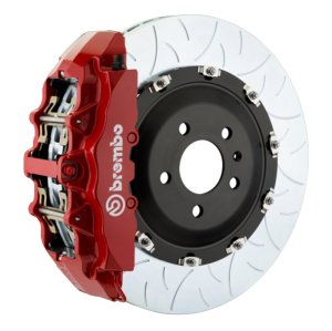 Audi S3 Brake Kit - Front - Brembo - GT 6 Piston Cast 380x34 2pc Rotor Slotted Type3 - Red - `22-`27