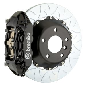Jeep Wrangler Brake Kit - Rear - Brembo - GT BBK 4 Pist Cast 380x28 2pc Rotor Slotted Type3 - Black - `18-`27