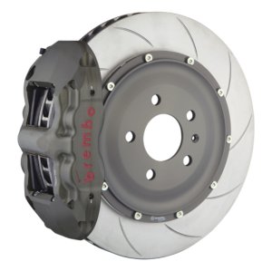 Chevrolet Camaro Z28 Brake Kit - Rear - Brembo - PISTA 4 Piston Forged355x32x53a 2pc Rotor T5-Clear HA - `14-`15