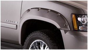 Chevrolet Tahoe Fender Flares - Front - Bushwacker - Pocket Style - Black - `07-`14