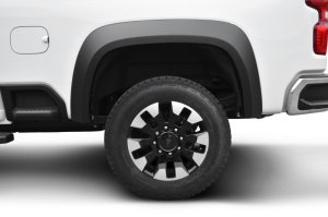 Chevrolet Silverado 2500 Fender Flares - Rear - Bushwacker - Extend-A-Fender Style, Smooth Finish - Black - 2020