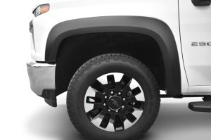 Chevrolet Silverado 2500 Fender Flares - Front - Bushwacker - Extend-A-Fender Style - Black - `20-`27