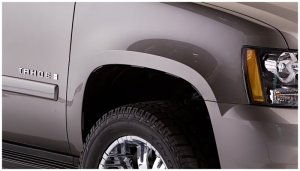 Chevrolet Tahoe Fender Flares - Front + Rear - Bushwacker - Pocket Style, Smooth Finish - Black - `07-`14
