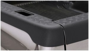 Chevrolet Silverado 1500 Bed Rail Caps - Truck Bed Side - Bushwacker - Ultimate DiamondBack with Stake Pocket, OE Matte Black, Diamondback textured finish - Black - `99-`06