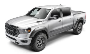 Dodge Ram 1500 Fender Flares - Front + Rear - Bushwacker - Forge Style - Black - `11-`21