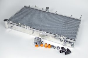 Subaru WRX STI Radiator - CSF - 2-Row with Built-In Oil Cooler - `08-`15