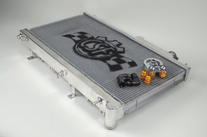 Subaru WRX STI Radiator - CSF - 2-Row with Built-In Oil Cooler - `08-`15 Subaru WRX STI Radiator - CSF - 2-Row with Built-In Oil Cooler - `08-`15